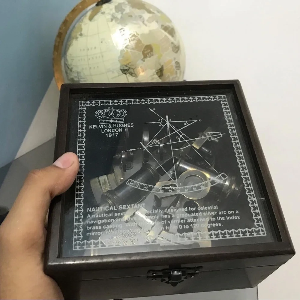 Sextant, it’s antique item, old look - Picture 8 of 9